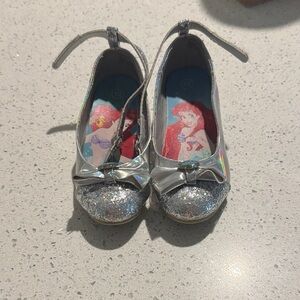 Target Silver Glitter Bow Kids Dress Shoes
